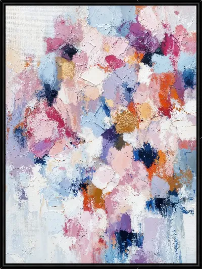 Картина Абстракция с яркими цветами и текстурами №24
