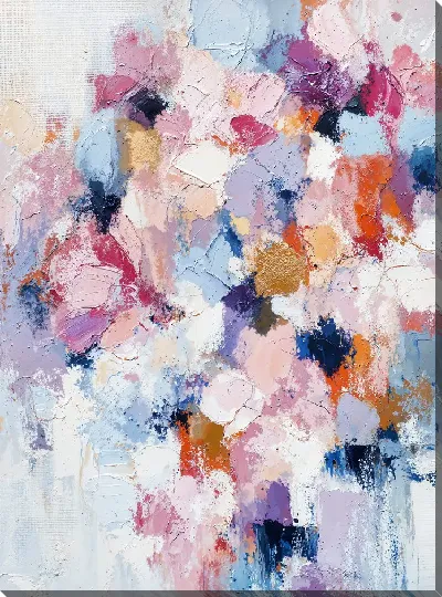 Постер Абстракция с яркими цветами и текстурами №24