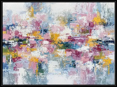 Картина Абстракция с яркими цветами и текстурами №26