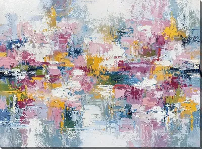 Постер Абстракция с яркими цветами и текстурами №26