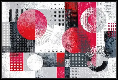 Картина Розовая геометрическая абстракция №32