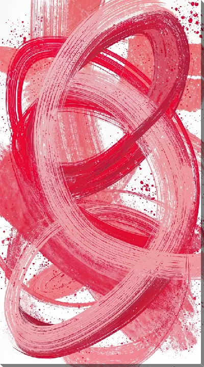 Картина маслом Абстракция розового цвета №2