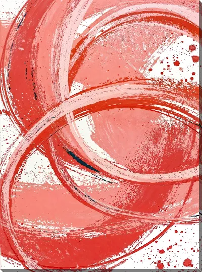 Картина маслом Абстракция розового цвета №11