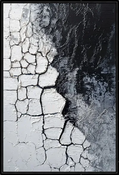 Картина Черно-белая абстракция №1