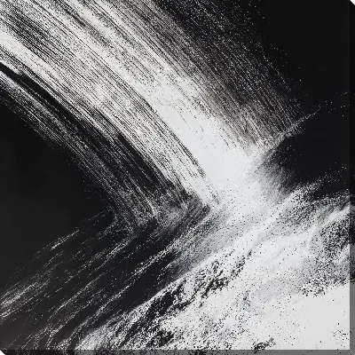 Картина маслом Черно-белая абстракция №6