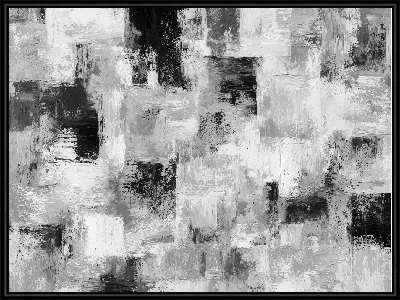Картина Черно-белая абстракция №8