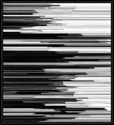 Картина Черно-белая абстракция №10