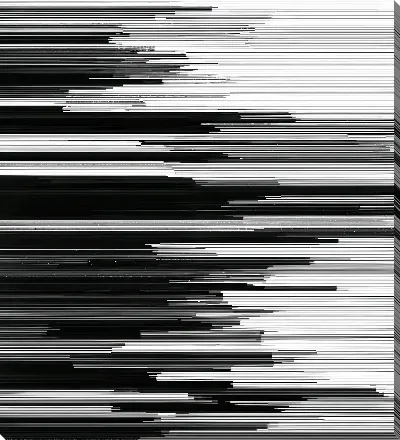 Картина маслом Черно-белая абстракция №10