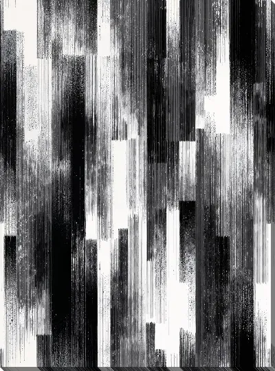 Картина маслом Черно-белая абстракция №15