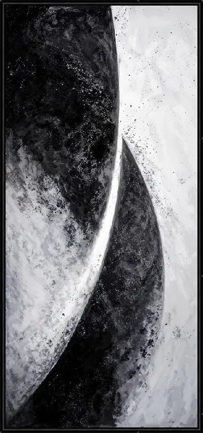 Картина Абстракция черно-белая №16