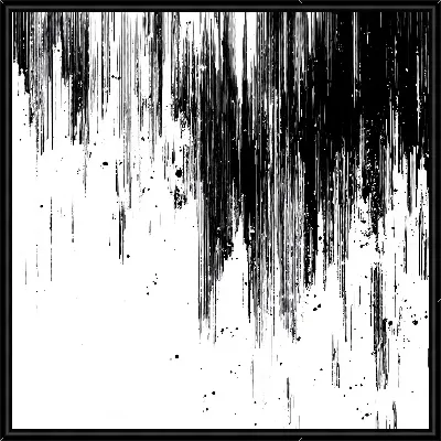 Картина Абстракция черно-белая №25