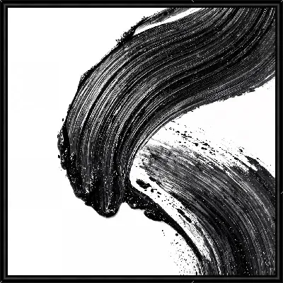 Картина Абстракция черно-белая №39