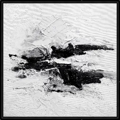 Картина Абстракция черно-белая №49