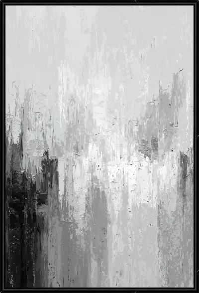 Картина Абстракция черно-белая №51