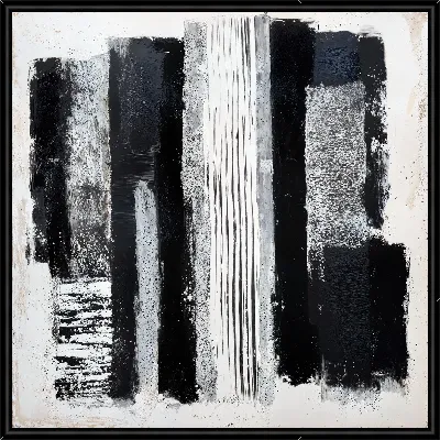 Картина Абстракция черно-белая №59