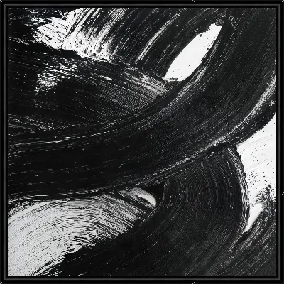 Картина Черно-белая абстракция №200
