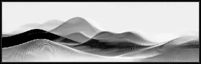 Картина Черно-белая абстракция №219