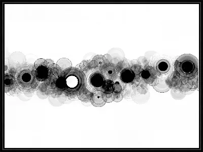 Картина Черно-белая абстракция №220