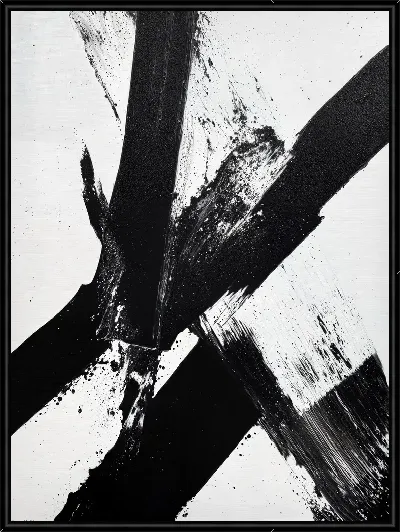 Картина Черно-белая абстракция №222