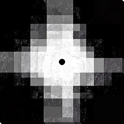 Картина маслом Черно-белая абстракция №252