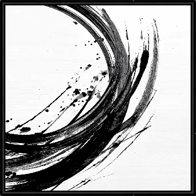 Картина Черно-белая абстракция №255