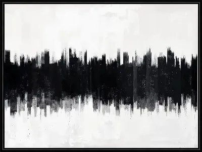 Картина Черно-белая абстракция №256
