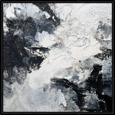 Картина Черно-белая абстракция №260