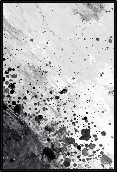 Картина Черно-белая абстракция №276