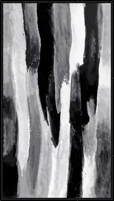 Картина Черно-белая абстракция №290