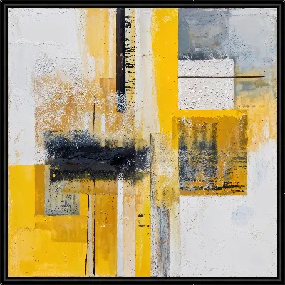 Картина Желтая абстракция №4