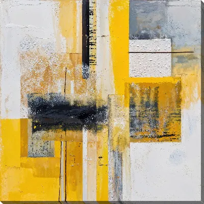 Постер Желтая абстракция №4