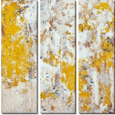 Модульная картина Желтая абстракция №5