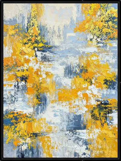 Картина Желтая абстракция №7