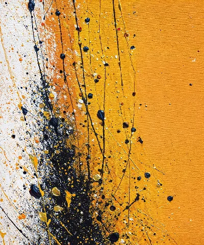 Плакат Желтая абстракция №8