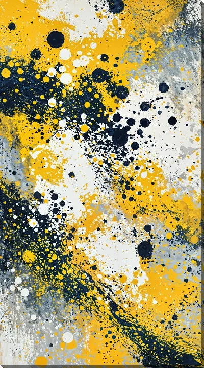 Картина маслом Желтая абстракция №12