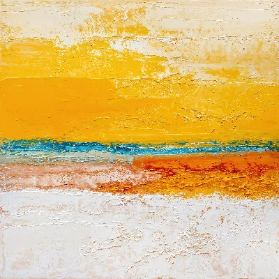 Плакат Желтая абстракция №13