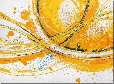Постер Желтая абстракция №15