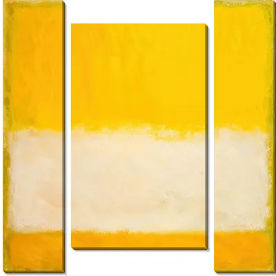 Модульная картина Желтая абстракция в стиле Ротко