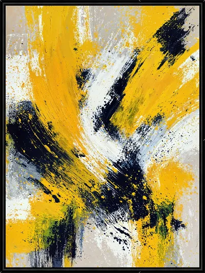 Картина Желтая абстракция №17