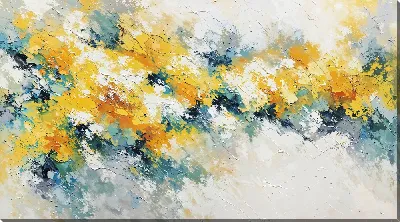 Картина маслом Желтая абстракция №18