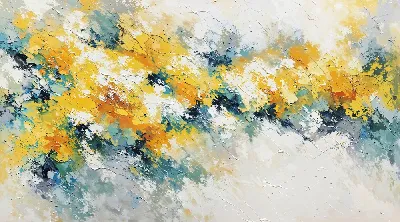 Плакат Желтая абстракция №18