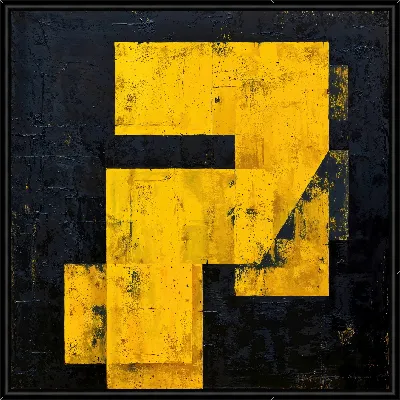 Картина Желтая абстракция №19