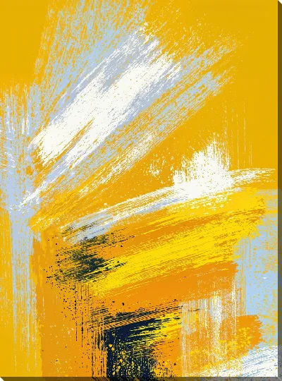 Картина маслом Желтая абстракция №20