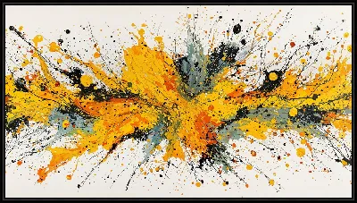 Картина Желтая абстракция №24