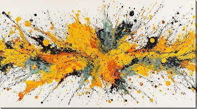 Постер Желтая абстракция №24