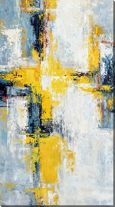 Картина маслом Желтая абстракция №27