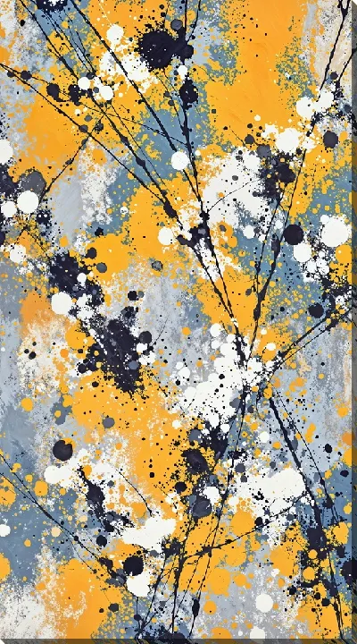 Картина маслом Желтая абстракция №29