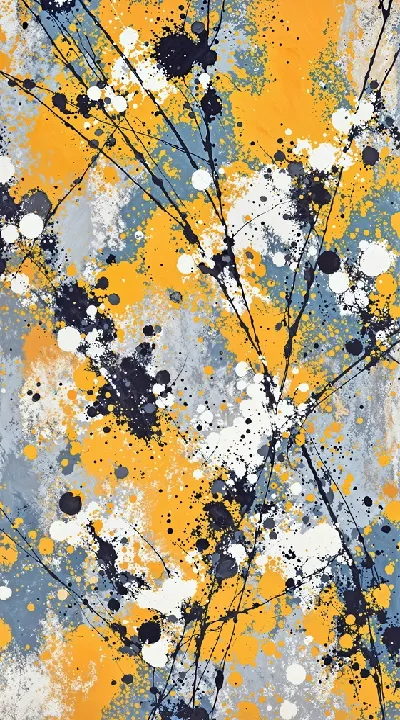 Плакат Желтая абстракция №29