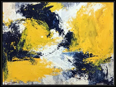 Картина Абстракция желтая №2