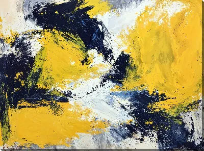 Постер Абстракция желтая №2